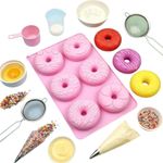 Molde de Silicone Donuts p/ Doces,Velas Resina e Sabonete