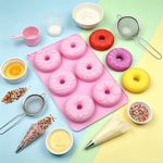 Molde de Silicone Donuts p/ Doces,Velas Resina e Sabonete