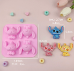 Forma de Silicone Stitch p/ Doces,Velas Resina e Sabonete