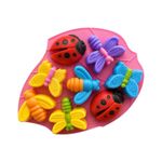 Molde de Silicone Borboletas, Abelhas Doces,Velas Resina e Sabonete