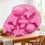 Molde de Silicone Borboletas, Abelhas Doces,Velas Resina e Sabonete
