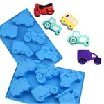 Molde de Silicone Transportes  Doces,Velas Resina e Sabonete