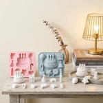 Molde de Silicone Bolo Parabens Doces,Velas Resina e Sabonete