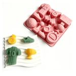 Molde de Silicone Futebol Doces,Velas Resina e Sabonete