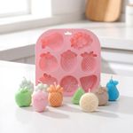 Molde de Silicone  Frutas  Doces,Velas Resina e Sabonete 