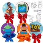 Kit 5 Cortadores Toy Story  Logo e personagens para Doces