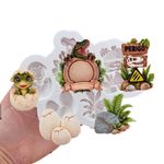 Molde de Silicone Apliques Dinossauro Moldura varios 5cm