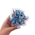 Molde De Silicone Dinossauro  Triceratops 7cm para Doces