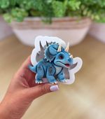 Molde De Silicone Dinossauro  Triceratops 7cm para Doces