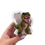 Molde De Silicone Dinossauro  Tiranossauro Rex 8x6cm p/Doces