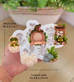 Molde de Silicone Apliques Dinossauro Moldura varios 5cm