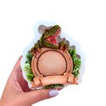 Molde de silicone Dinossauro Rex Moldura 9cm