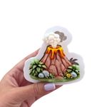 Molde de Silicone  Vulcao Dinossauro para Doces e Arte