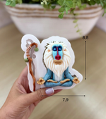 Molde de Silicone Rei Leão Rafik 8cm para Decorar
