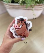 Molde de Silicone Rei Leão Pumba 8cm para Decorar