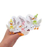 Molde de Silicone 3 Gansos Patos  para Decorar 4.5cm