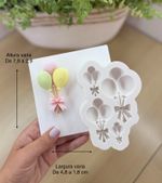 Molde de Silicone 4 Balões para Decorar Doces