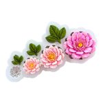Molde de Silicone Flores Jardim para Decorar Doces