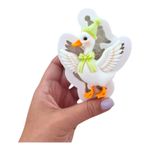 Molde de Silicon  Pato com Asas para Decorar 8cm p/ Decorar