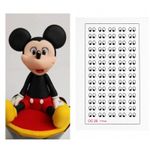 Olhos Comestiveis 0083Com PP Mickey 70 Pares