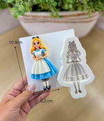 Molde De Silicone Alice no Pais das Maravilhas p Decorar 