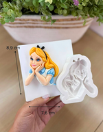 Molde De Silicone Alice no Pais das Maravilhas 8x7cm