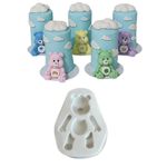 Molde de Silicone Ursinhos Carinhosos