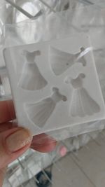 4 Modelos Molde De Silicone Vestidos De Princesas 3cm 