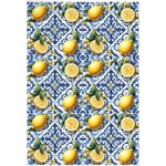 Folha 4 Papel de Arroz Limão Siciliano para Decorar Doces e Bolo