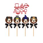 Kit Cortadores Rostos do Mickey 5cm