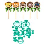 Kit Cortadores Rostos da Turma do Rei Leão 5cm