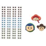 Olhos Comestiveis Toy Story 50 Pares Papel Arroz Recortados