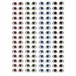 Olhos Comestiveis Bonecas Fofas pp 64 Pares