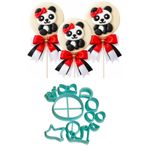 Cortador Animal Panda 5cm para Pirulitos e Doces