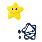 Cortador Ursinho Carinhoso Estrela 5x4cm para Pirulitos