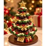 Forma Arvore de Natal 3D Para Decorar 3 Partes