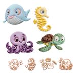 Kit 4 Cortadores Fundo do Mar Baby para Decorar 