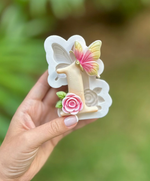  Molde de Silicone Números Borboleta Jardim Flores