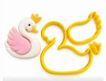Cortador Pato com coroa 5cm para Decorar Doces