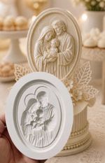Molde de Silicone Religião Sagrada Familia  9cm