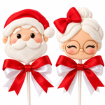 Kit Cortadores Natal - Papai e Mamãe Noel 5cm