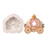 Molde de Silicone Carruagem 6cm Princesas Doces
