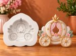 Molde de Silicone Carruagem 6cm Princesas Doces
