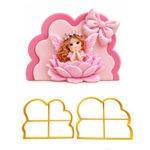 Cortador Moldura Dupla Babado para Decorar Doces