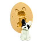 Molde de Silicone Rosto Cachorro Bulldog Frânces Mod 2