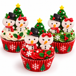 Cortador Natal - Casal de Bonecos de Neve + Arvore