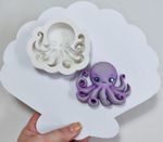 Molde de Silicone Polvos Decorar Fundo do Mar 7cm