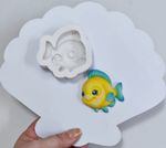 Molde de Silicone Peixe Fundo do Mar 6cm