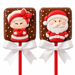 Kit Cortadores Natal - Papai e Mamãe Noel 6,5cm