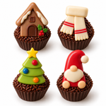 Kit Cortadores de Natal  3cm 4 Un